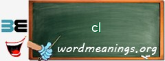 WordMeaning blackboard for cl